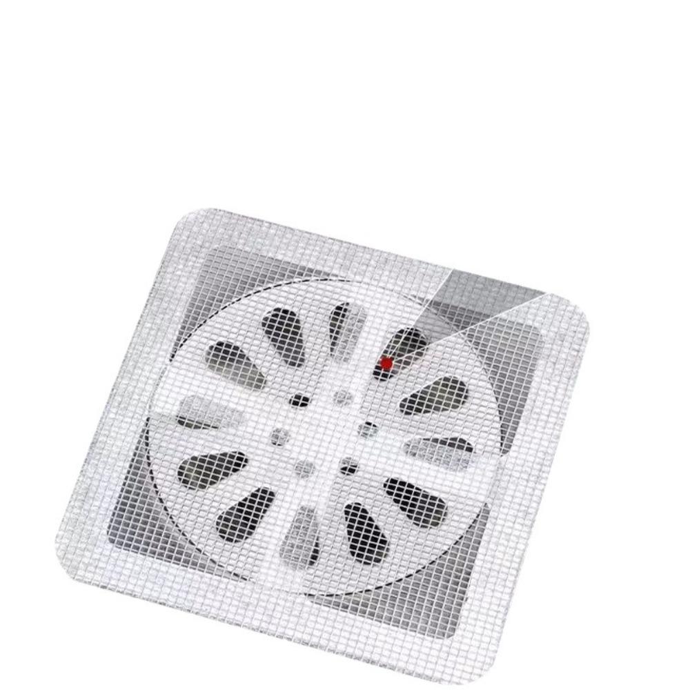 Anti-blocking Disposable Hair Catchers Mesh Filter Mesh Stickers Shower Drain Cover Bathroom