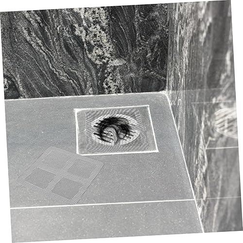 Anti-blocking Disposable Hair Catchers Mesh Filter Mesh Stickers Shower Drain Cover Bathroom