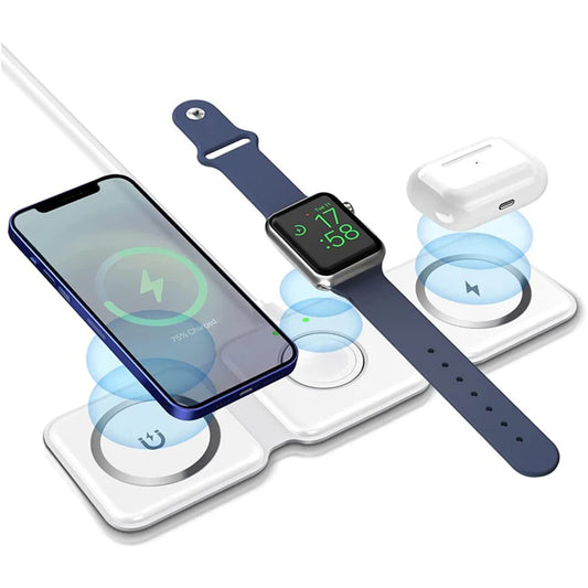 3 in 1 Magnetic Wireless charger Foldable 15W Original Charging Station Regular